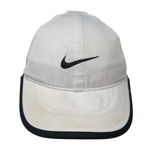 Nike Dri-Fit Strapback Baseball Cap White One Size Adjustable Featherlight